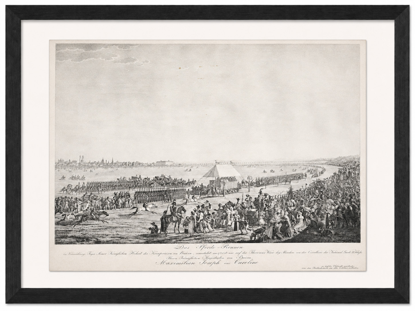 Das Pferde-Rennen 1810 — the horse race on the Theresens-Wiese where Oktoberfest began